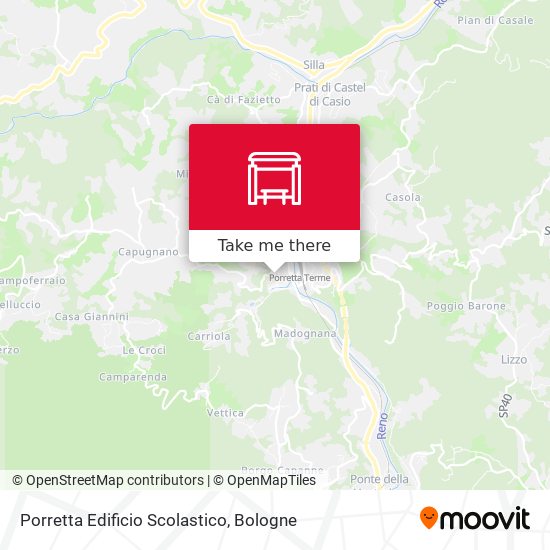 Porretta Edificio Scolastico map