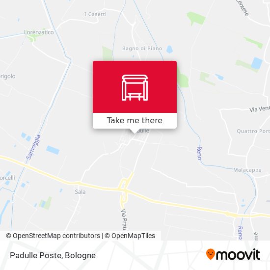 Padulle Poste map