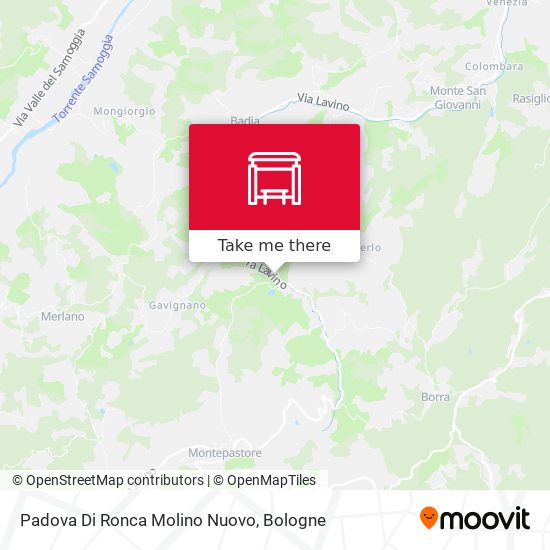 Padova Di Ronca Molino Nuovo map