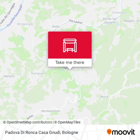 Padova Di Ronca Casa Gnudi map