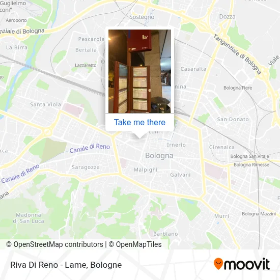 Riva Di Reno - Lame map