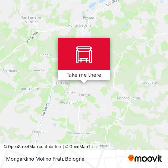 Mongardino Molino Frati map
