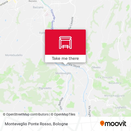 Monteveglio Ponte Rosso map