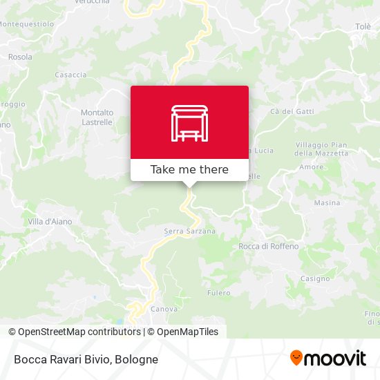 Bocca Ravari Bivio map