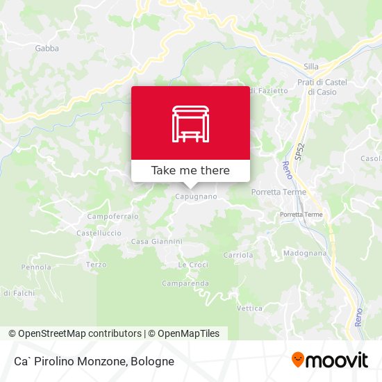 Ca` Pirolino Monzone map