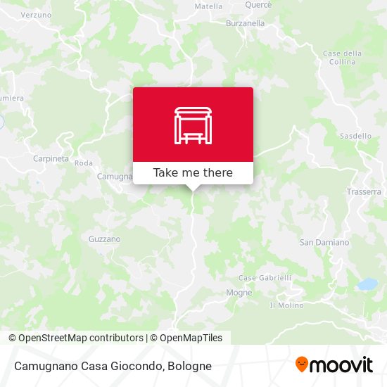 Camugnano Casa Giocondo map