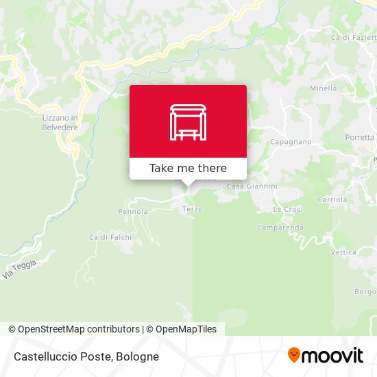 Castelluccio Poste map