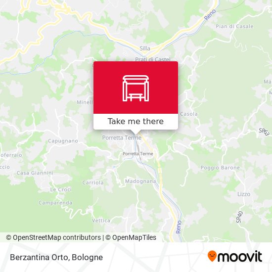 Berzantina Orto map