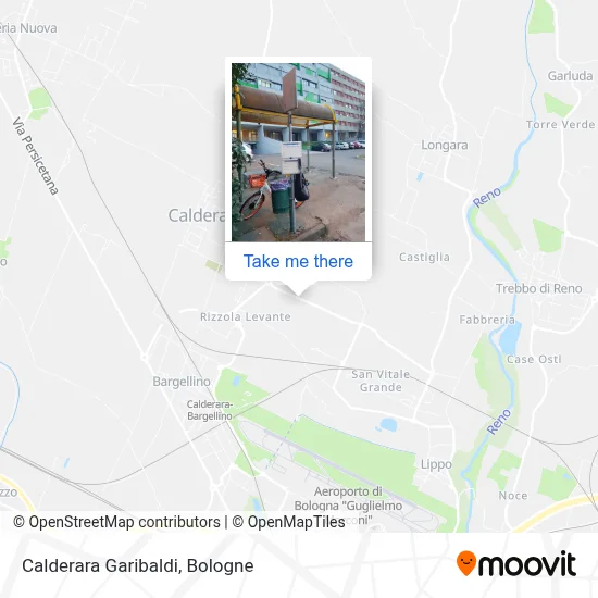 Calderara Garibaldi map