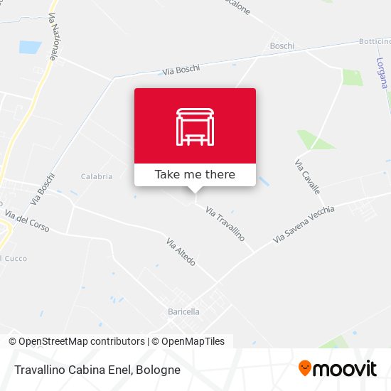 Travallino Cabina Enel map