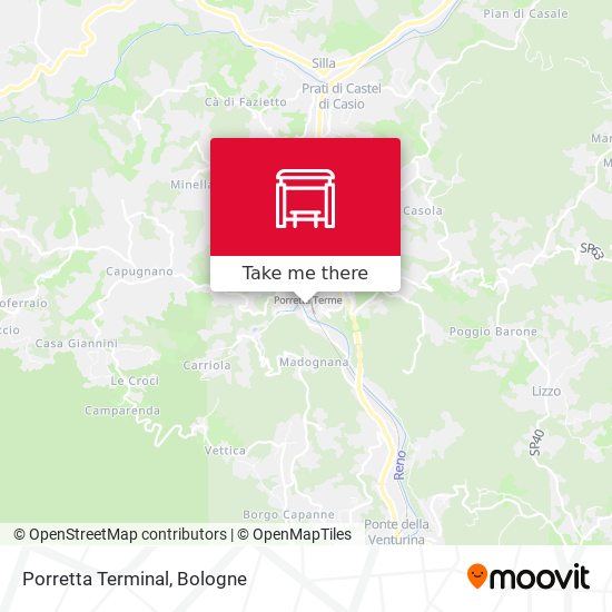 Porretta Terminal map