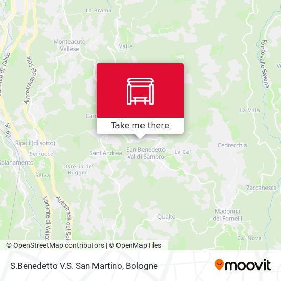S.Benedetto V.S. San Martino map