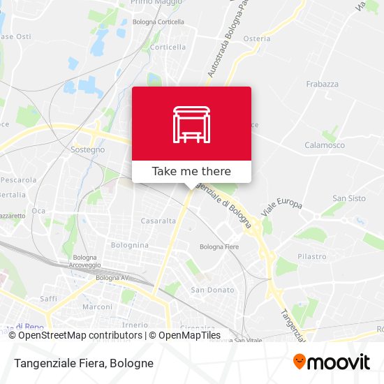 Tangenziale Fiera map