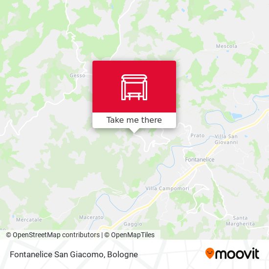 Fontanelice San Giacomo map