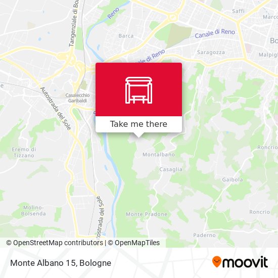 Monte Albano 15 map