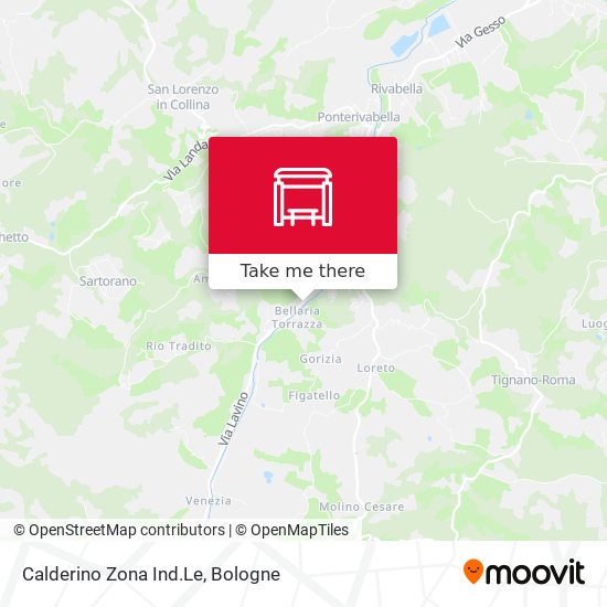 Calderino Zona Ind.Le map