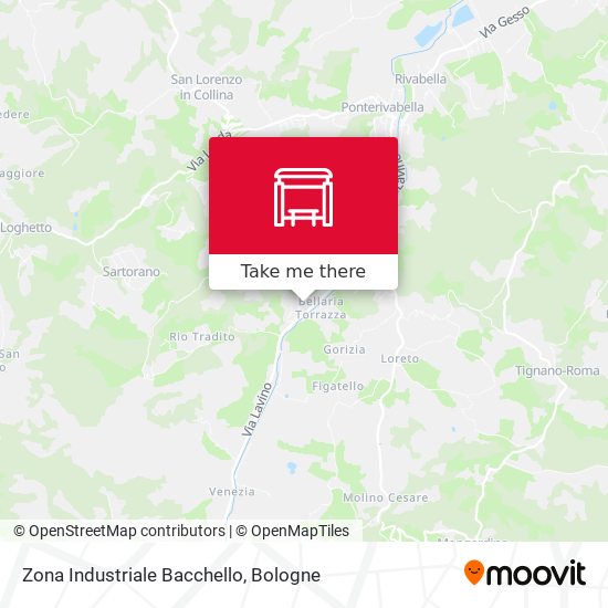 Zona Industriale Bacchello map