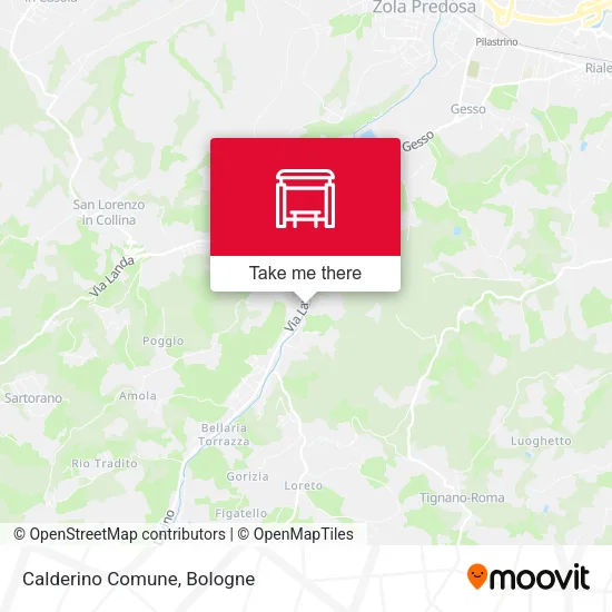 Calderino Comune map