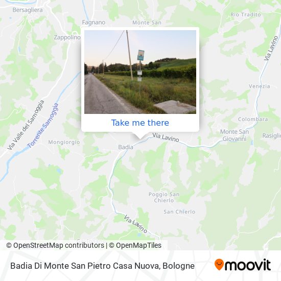 Badia Di Monte San Pietro Casa Nuova map