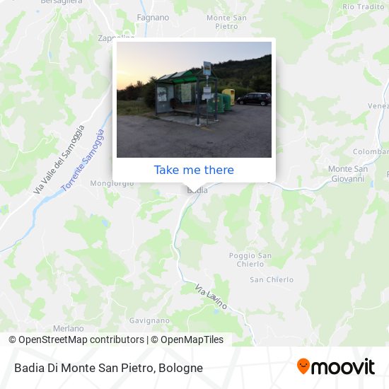 Badia Di Monte San Pietro map