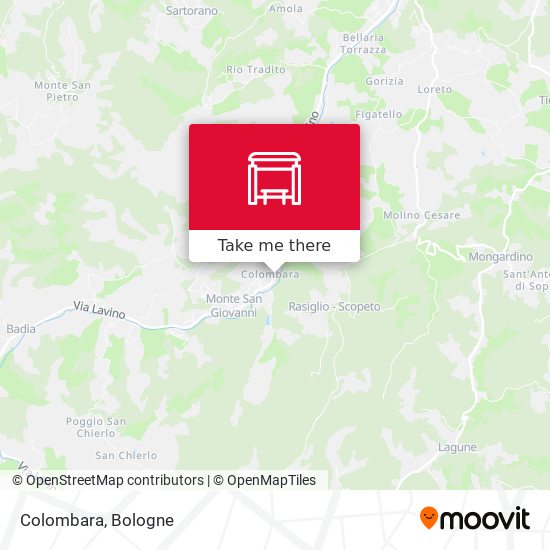 Colombara map