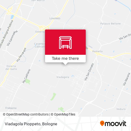 Viadagola Pioppeto map