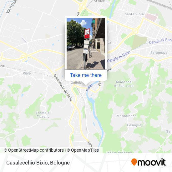 Casalecchio Bixio map