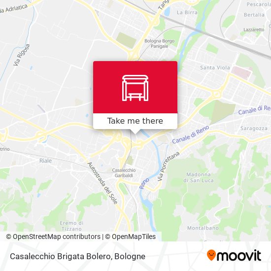 Casalecchio Brigata Bolero map