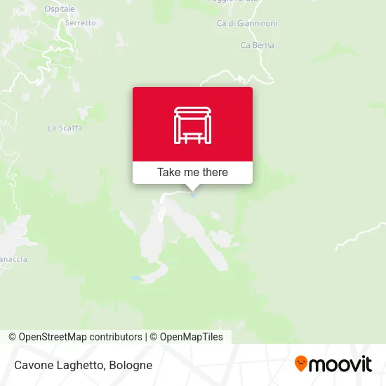 Cavone Laghetto map