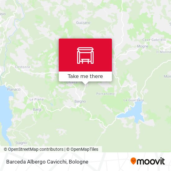 Barceda Albergo Cavicchi map