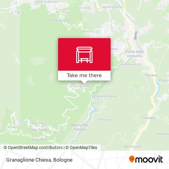 Granaglione Chiesa map