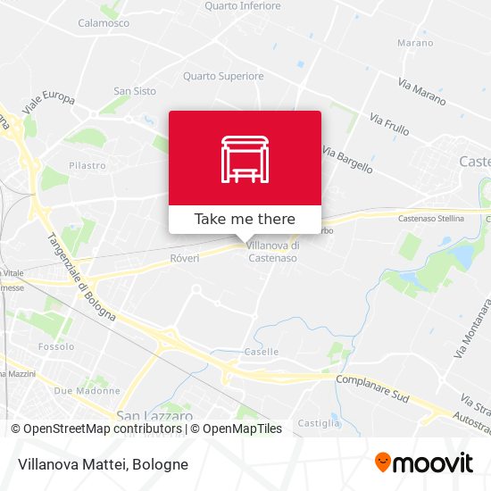 Villanova Mattei map