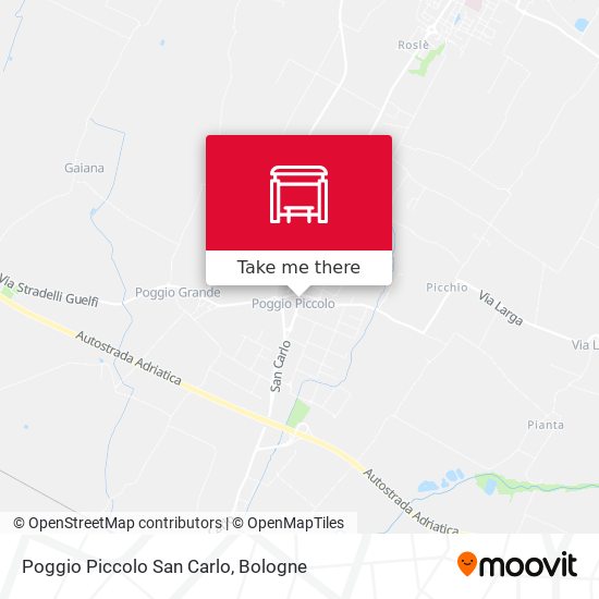 Poggio Piccolo San Carlo map
