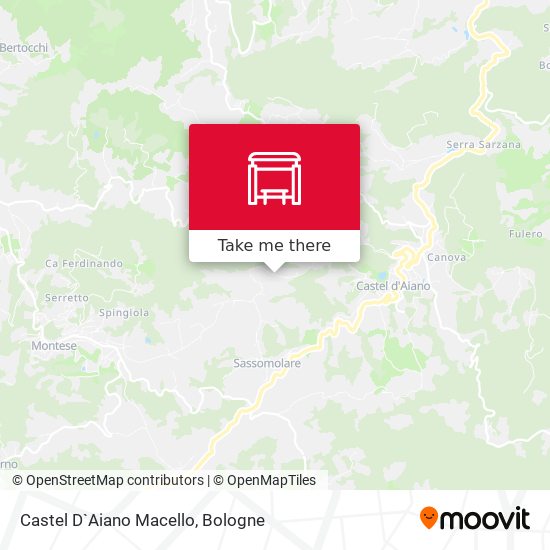 Castel D`Aiano Macello map