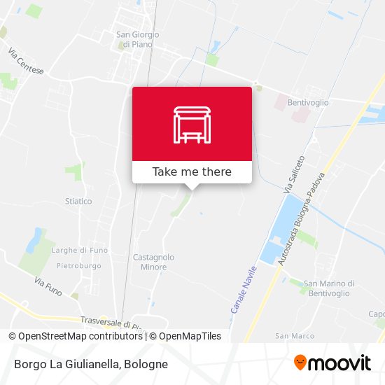 Borgo La Giulianella map