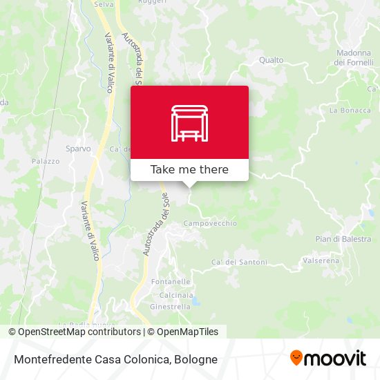 Montefredente Casa Colonica map