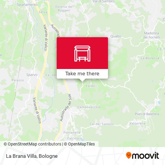 La Brana Villa map