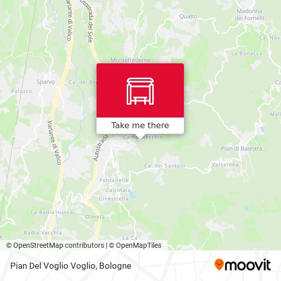 Pian Del Voglio Voglio map