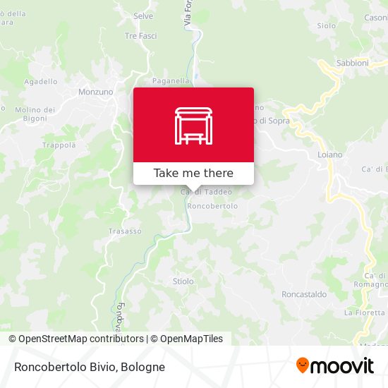 Roncobertolo Bivio map