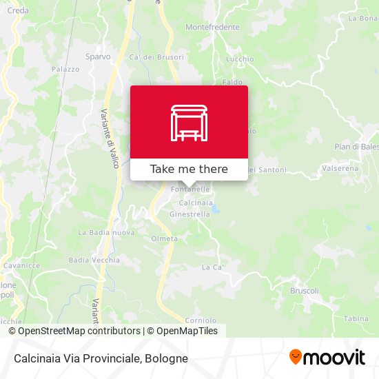 Calcinaia Via Provinciale map