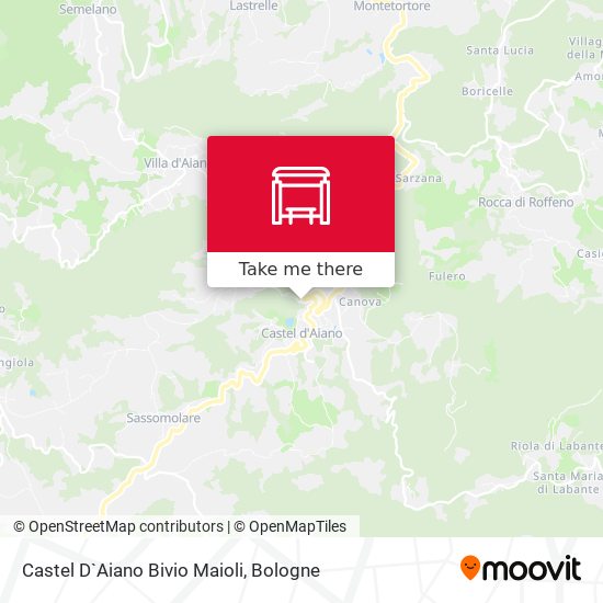 Castel D`Aiano Bivio Maioli map