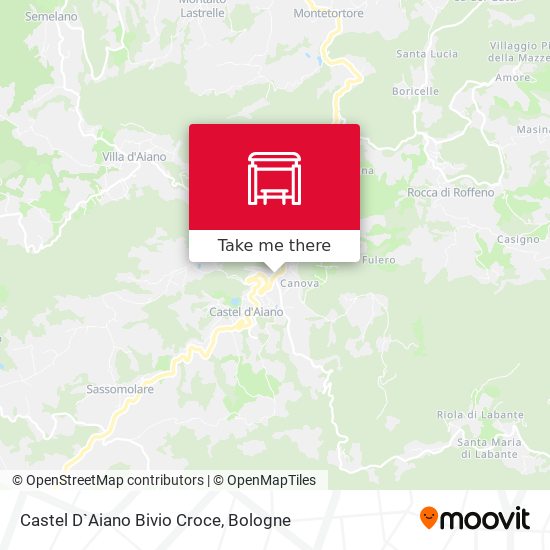 Castel D`Aiano Bivio Croce map