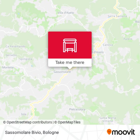 Sassomolare Bivio map