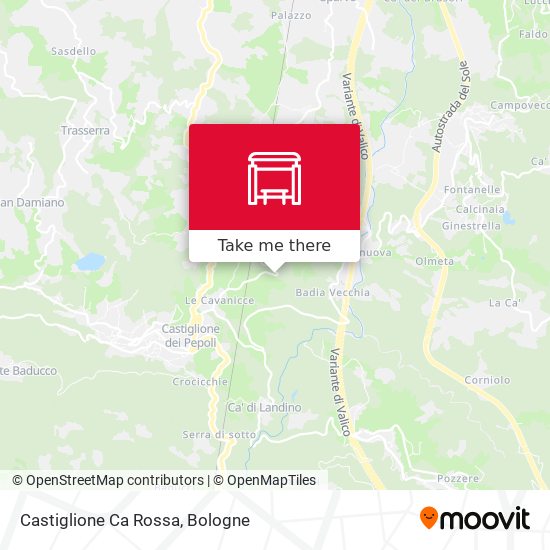Castiglione Ca Rossa map