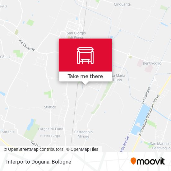 Interporto Dogana map
