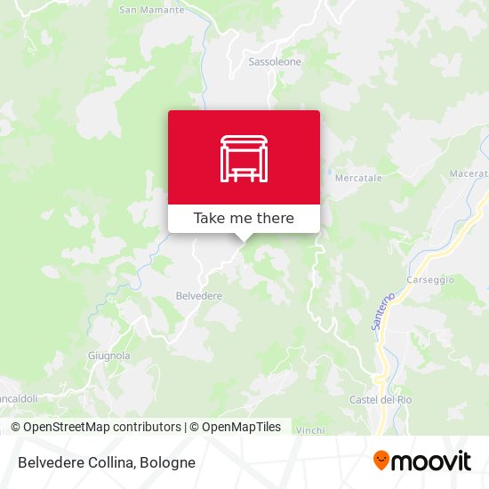 Belvedere Collina map