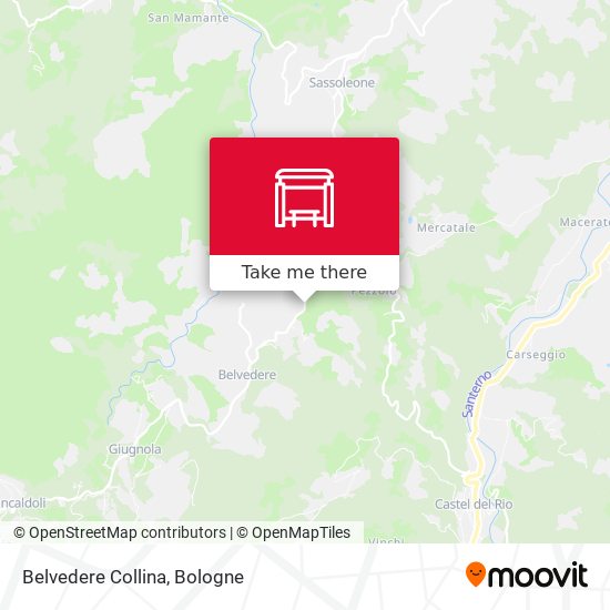 Belvedere Collina map