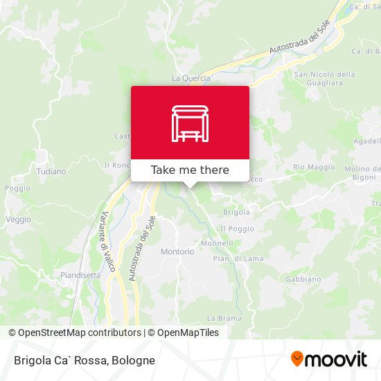 Brigola Ca` Rossa map