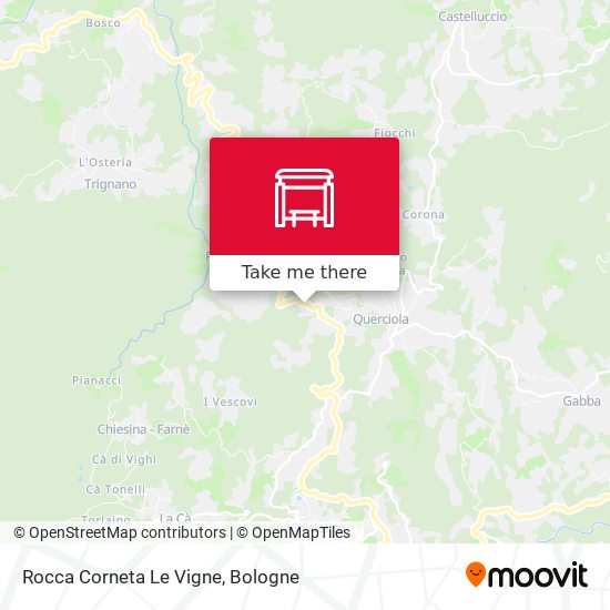 Rocca Corneta Le Vigne map