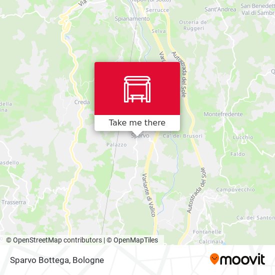 Sparvo Bottega map